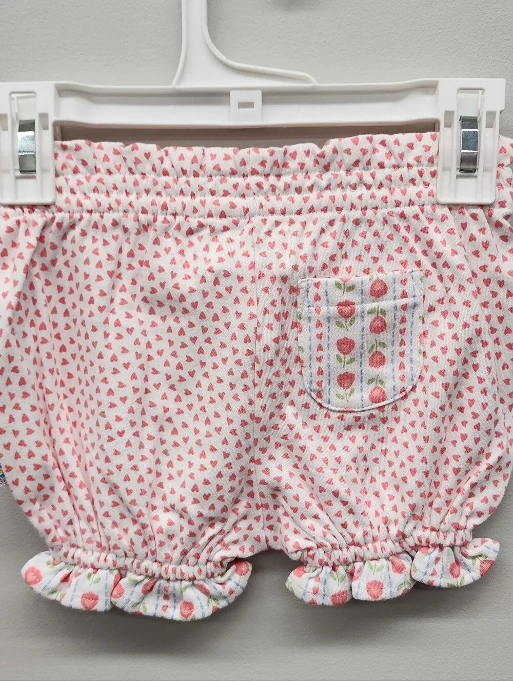 Vintage Gymboree Layette Baby Girl Heart Print Bloomers NWT 0-3 Months